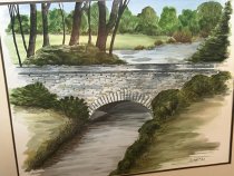 Stone bridge at Tangley Oaks
